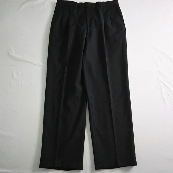 Paul Dione‎ 42R 34x32 Black Windowpane Lee CT 100% Wool Mens Jacket Pants Suit
